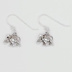 Elephant Earrings 925 Sterling Silver